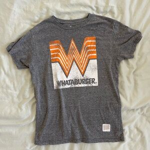 Whataburger Gray Men’s Shirt Vintage Wash Size medium